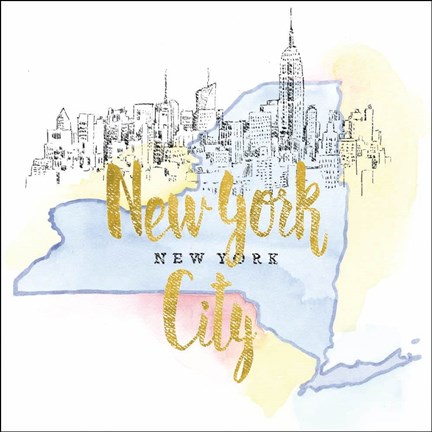 Framed US Cities VIII Print