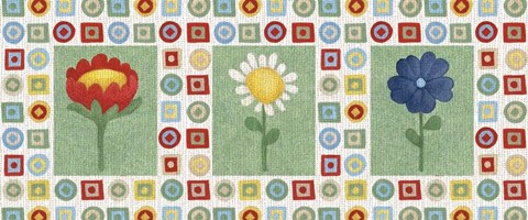 Framed Three Flowers Print