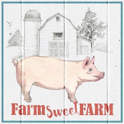 Framed Farm To Table III Print