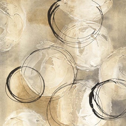 Framed Circle in a Square I Print