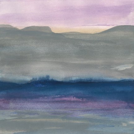 Framed Grey Hills II Print