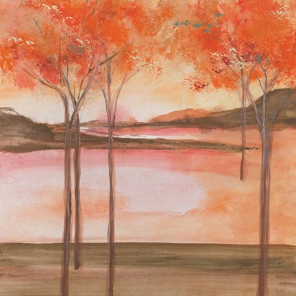 Framed Mountain Meadow I Print