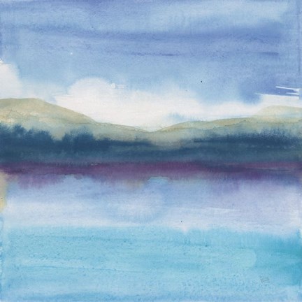 Framed Violet Reflection II Print