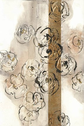 Framed Dusted Gold Panel II Print