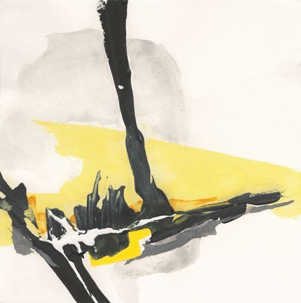 Framed Creamy Yellow IV Print