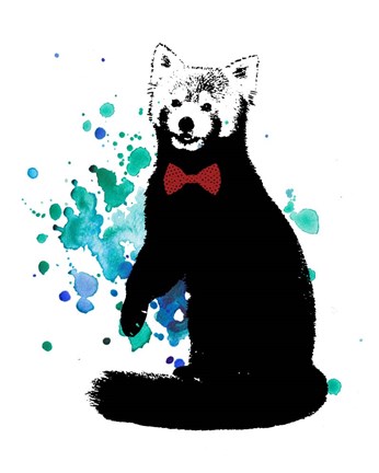 Framed Dapper Red Panda Print