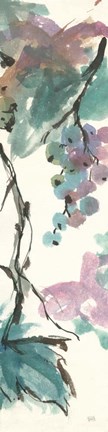 Framed Pastel Grape Panel II Print