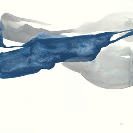 Framed Sapphire and Gray III Print