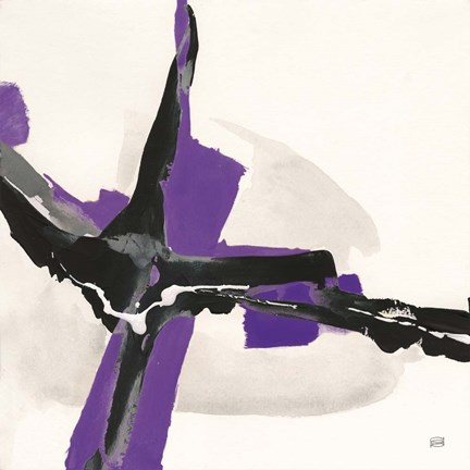 Framed Creamy Amethyst I Print