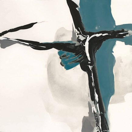 Framed Creamy Cerulean II Print