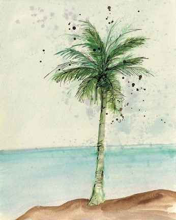 Framed African Oil Palm I Print