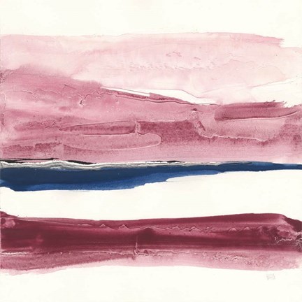 Framed Patch of Indigo I Print