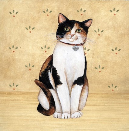 Framed Country Kitty III Print