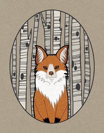 Framed Forest Friends I Print