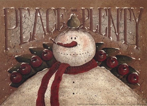 Framed Peace and Plenty Print