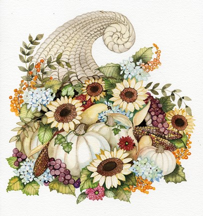 Framed Autumn Cornucopia Print