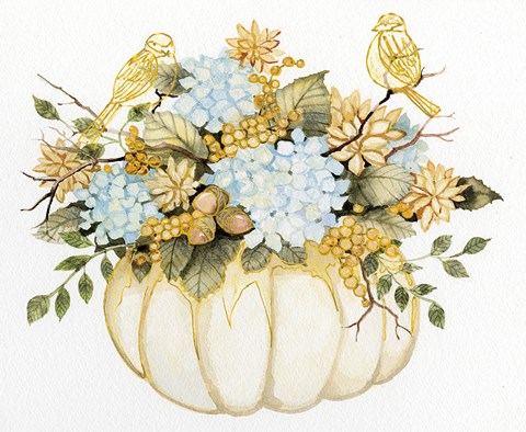 Framed Autumn Elegance III Print