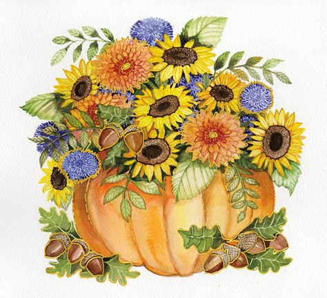 Framed Autumn Days III Print