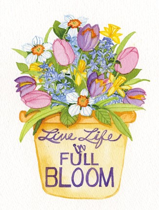 Framed Spring Saying IV Print