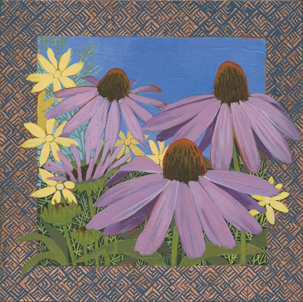 Framed Copper Zinnia Print