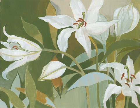 Framed Cut Flowers II Print