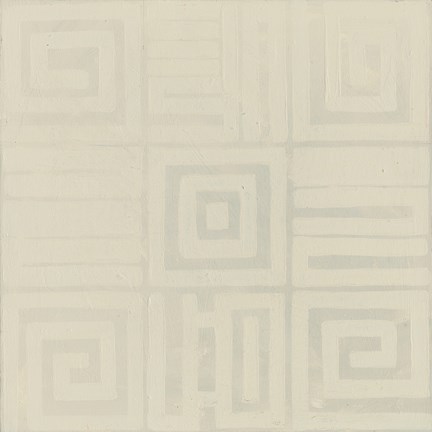 Framed Geometric Tone on Tone III Print