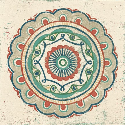 Framed Lakai Circle III Neutral Print