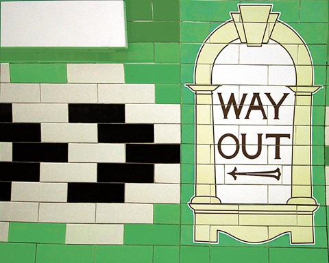 Framed Iconic London Underground Print