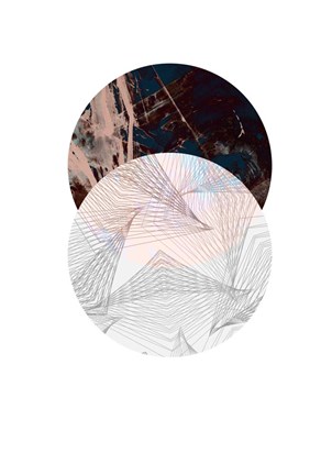 Framed Abstract Circle Print