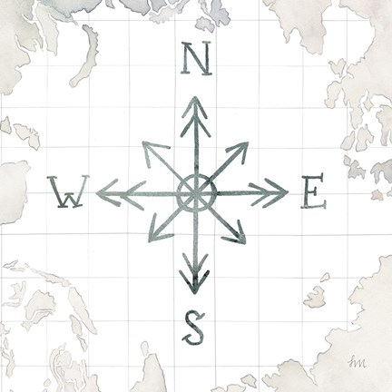 Framed Watercolor Wanderlust Adventure IV Print