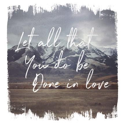 Framed Wild Wishes IV Done in Love Print