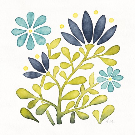 Framed Garden Getaway Flowers III Print