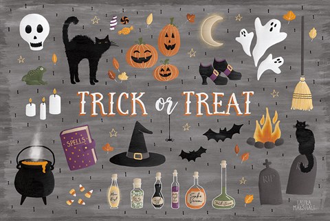 Framed Haunted Halloween III Print