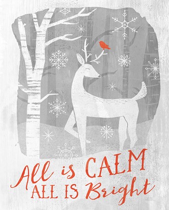 Framed Woodland Wishes I Print