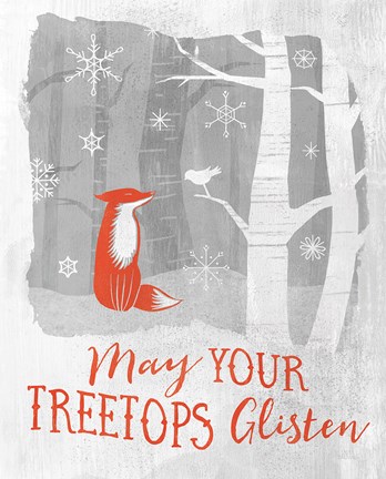 Framed Woodland Wishes II Print