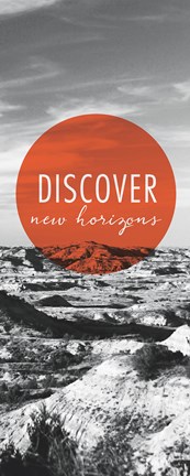 Framed Discover New Horizons Panel Print