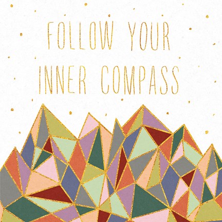 Framed Written in the Stars III on White Print