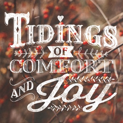 Framed Comfort and Joy Print