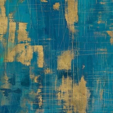 Framed Northern Lights Crop Gold Print