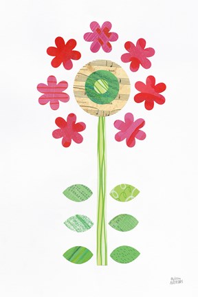 Framed Flower Power III Print