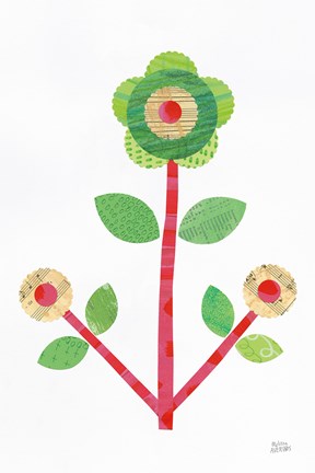 Framed Flower Power I Print