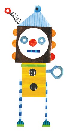 Framed Robot Party Element V Print