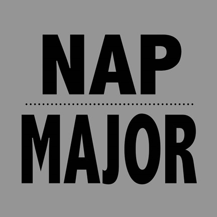 Framed Nap Major - Gray Print