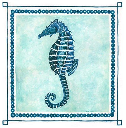 Framed Seahorse Frame II Print