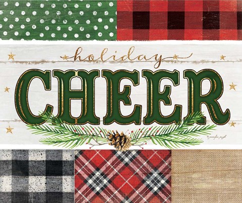 Framed Cheer Plaid Print