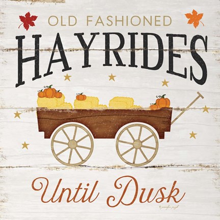 Framed Hayrides Print