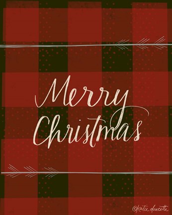 Framed Merry Christmas Print