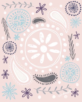 Framed Boho Paisley Print