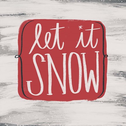 Framed Let It Snow Print
