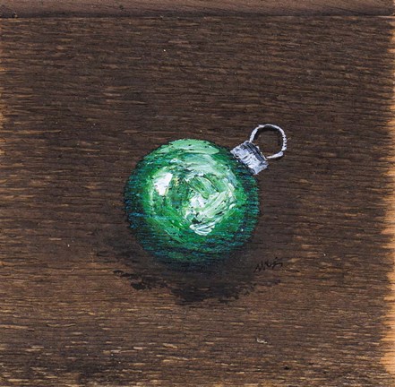 Framed Green Bulb Print